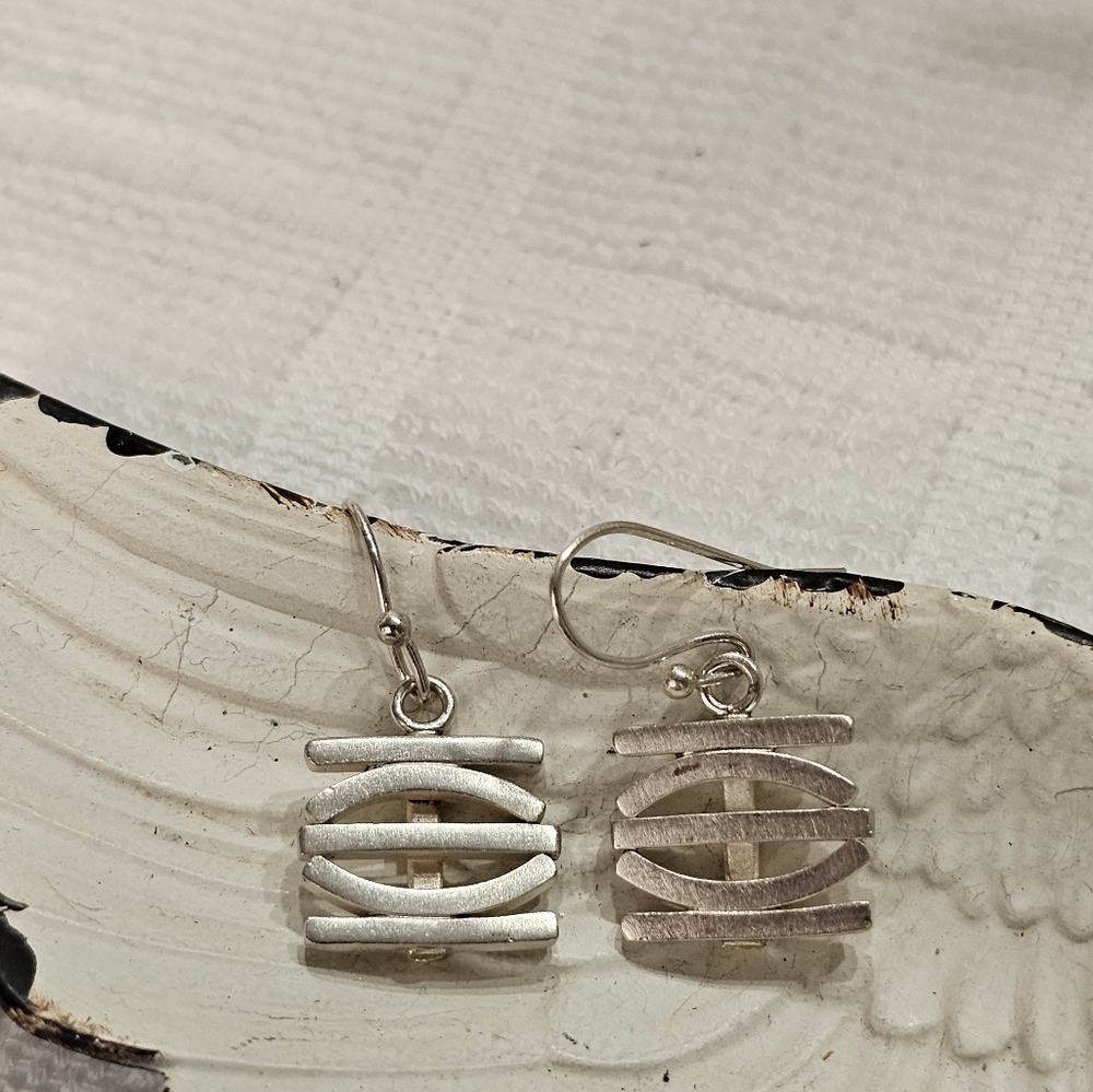 Heather Murray 925 Silver Garden Gate Earrings - Picture 5 of 11